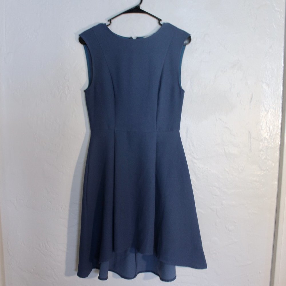Everly skater blue scoop neck full dress